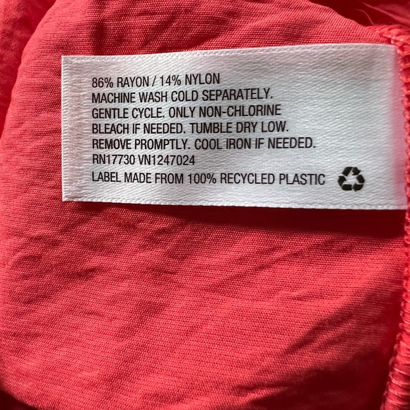 NWT | A New Day | Smocked Ruffle Bottom Tank - Mango Berry Sz S NEW! 🏷 - Picture 8 of 8